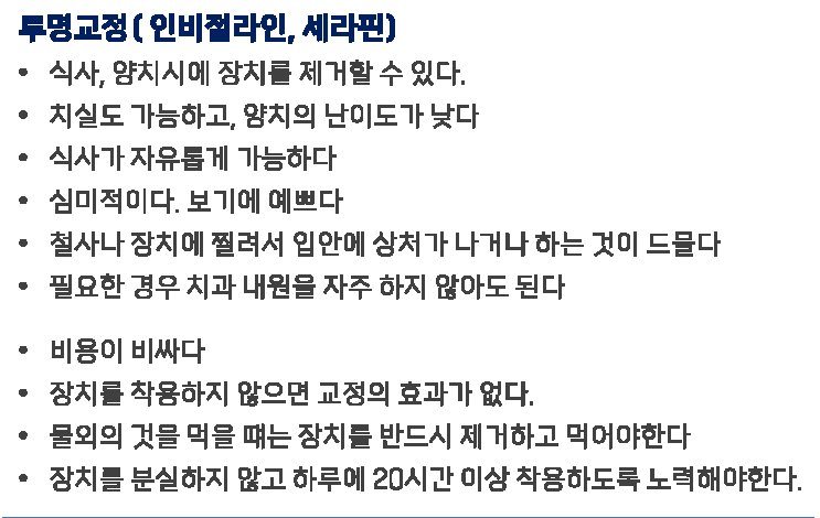 투명교정 인비절라인 장점과 단점 정리
